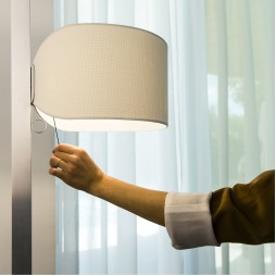 Lampara de pie Stand-up Negro y Gris Faro